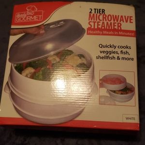 Two Tier Microwave Steamer Brand New